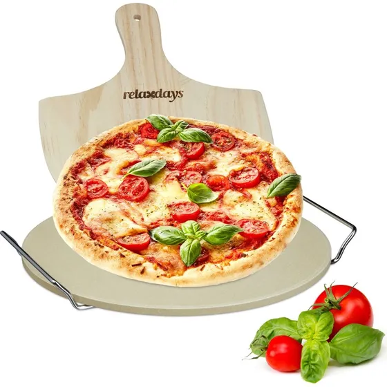 Kamień do pizzy 1 cm z łopatką, kordierytowy
