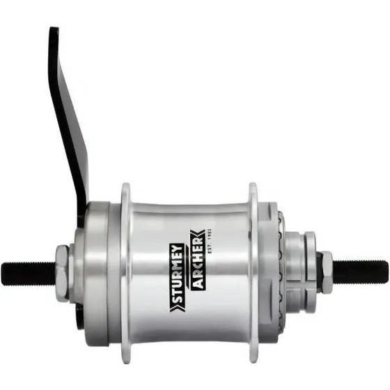 Sturmey-Archer Piasta Tylna Duomatic 2 z Hamulcem, 36 Otworów, Srebrna