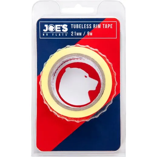 Joe's Tubeless Yellow Rim Tape 9 m x 21 mm