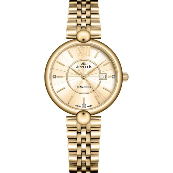 Appella Zegarek damska Classic Diamonds L50011.1161DQ