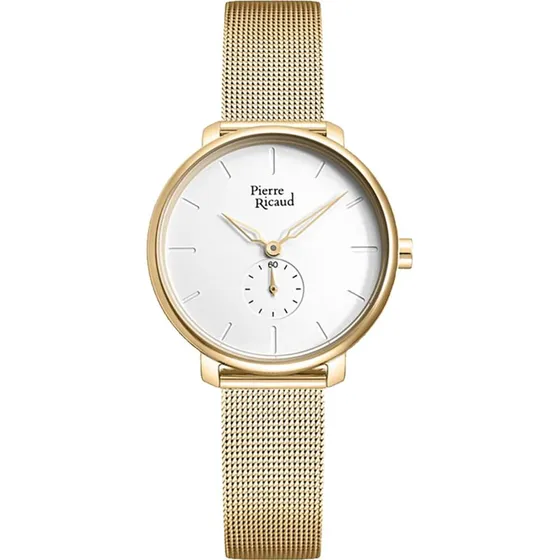 Pierre Ricaud P22168.1113Q Zegarek damska z paskiem zotym