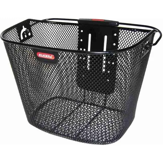 KlickFix Uni Basket Przedni Koszyk Rowerowy Czarny