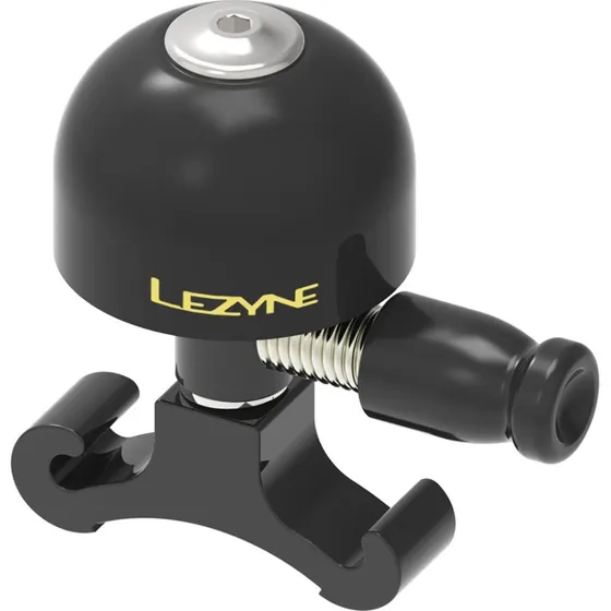 Lezyne Classic Brass Bell S – mosiądz, czarna baza