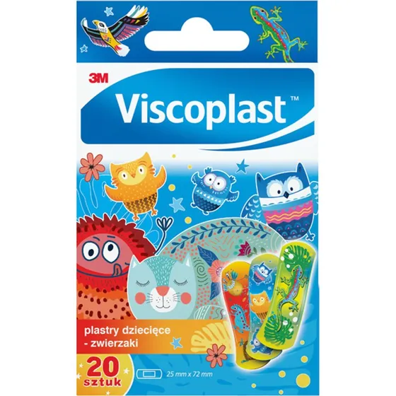 Viscoplast Plastry Dziecięce Zwierzaki 20 szt.