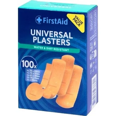 First Aid Plastry wodoodporne uniwersalne 100 szt.
