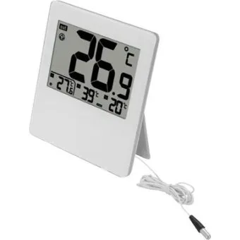 TERDENS Termometr elektroniczny wewnętrzny/zewnętrzny biały 2109