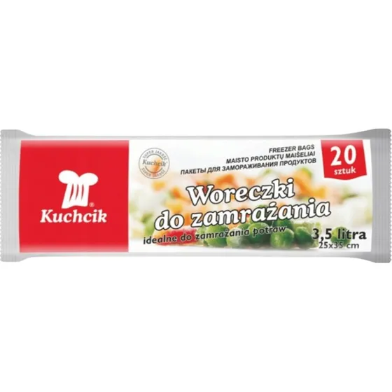 Kuchcik Woreczki do Zamrażania 3,5L 20 szt. 25x35 cm