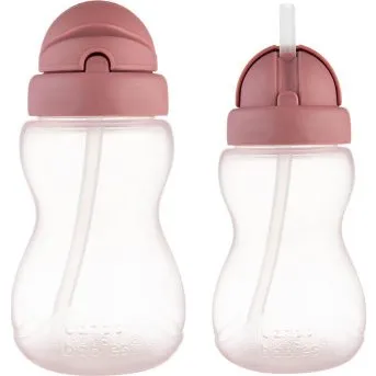 Canpol babies Bidon ze składaną rurką 270 ml różowy