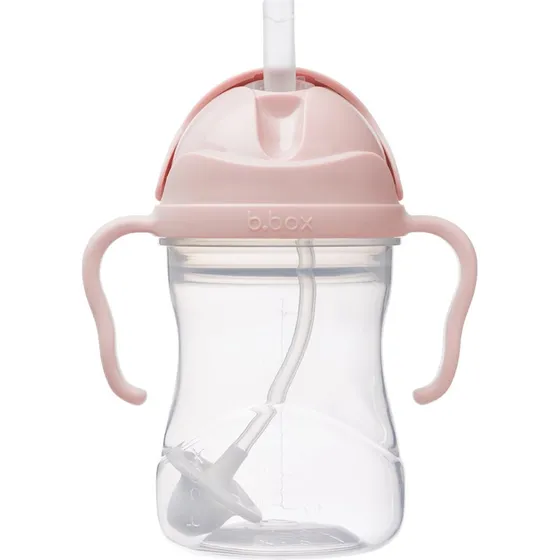 b.box Bidon ze słomką 240 ml różowy