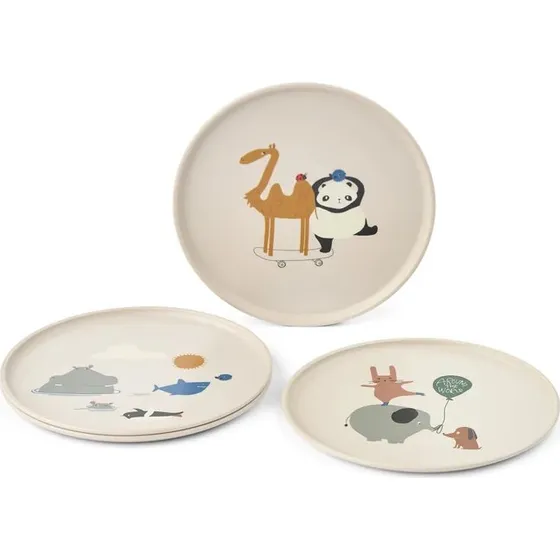 Liewood Remco Plate 4-pack, Sandy
