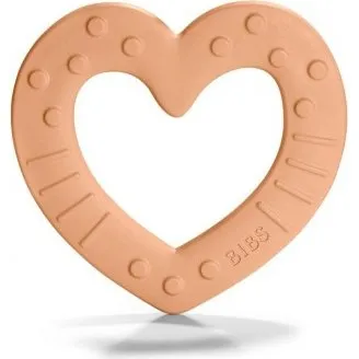 BIBS Baby Bitie Heart Gryzak Peach dla niemowlaka