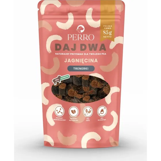 Perro DAJ DWA Trenerki Jagnięcina 85g