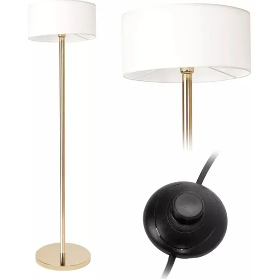 Toolight APP966-3F Lampa Podłogowa Złota