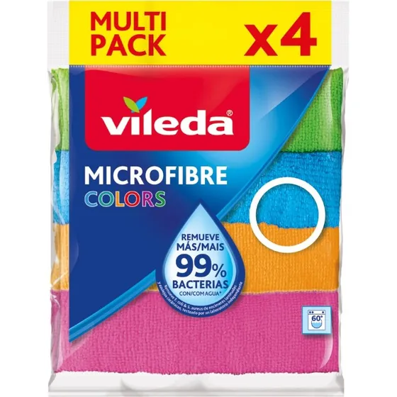 Vileda Ściereczka Microfibre Colors 4 szt. kolorowe