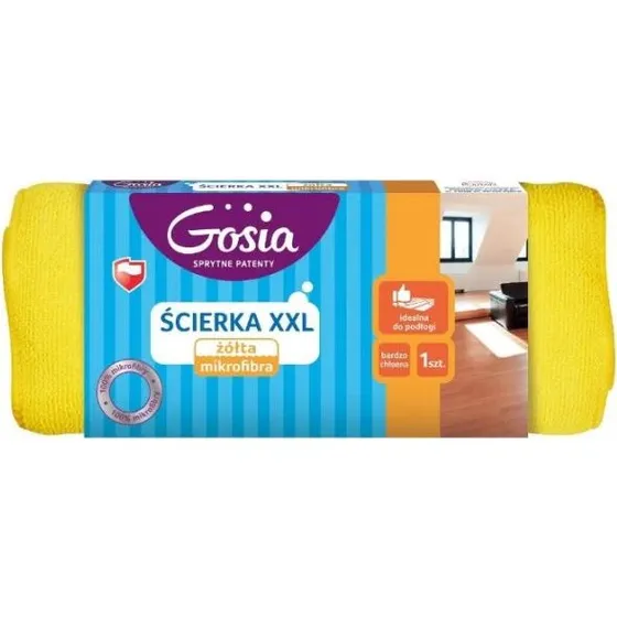 Gosia Ścierka Mikrofibra XXL 50x60 cm Żółta