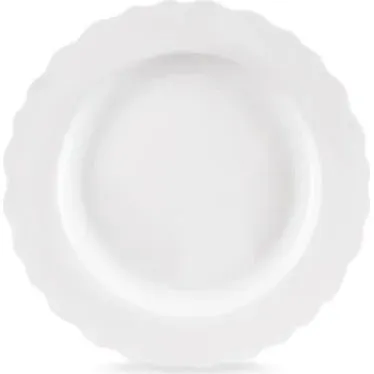 Mona Talerz obiadowy porcelanowy 24,5 cm biały