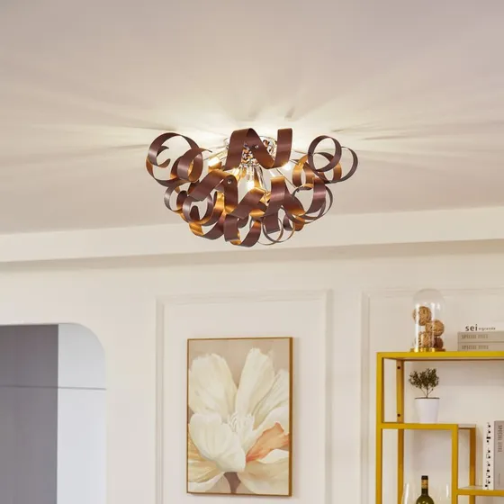 Lucande Kaelor Lampa Sufitowa Ø54 Copper - Miedziana