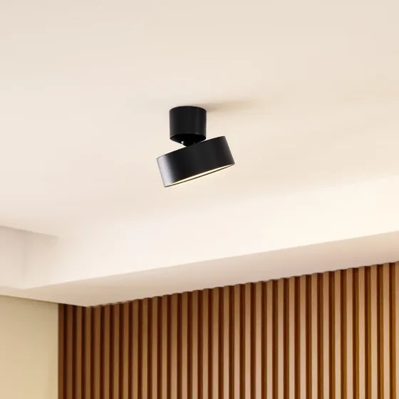 Lindby Nivoria LED Reflektor Sufitowy Adjustable Black