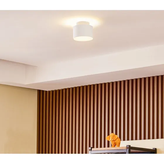 Lindby Nivoria LED Reflektor Sufitowy Biały Ø11 cm