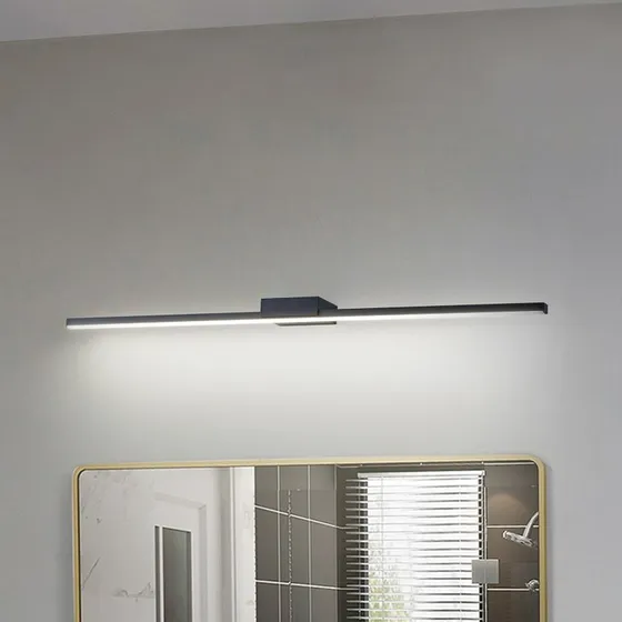 Lucande Kivana LED L90 IP44 Czarna Lampa Ścienna 90cm
