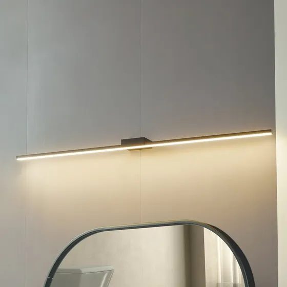 Lucande Kivana L120 LED Lampa Ścienna Czarna IP44 120cm