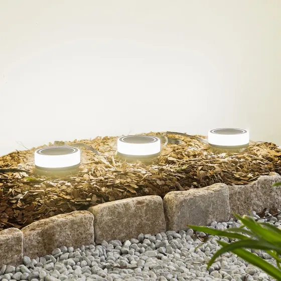 Lindby Kyren Smart LED Lampa Ogrodowa 3 szt. Czarny/Opal