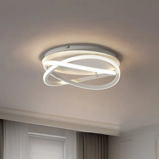 Lucande Aldric LED Lampa Sufitowa Ø45 Biała