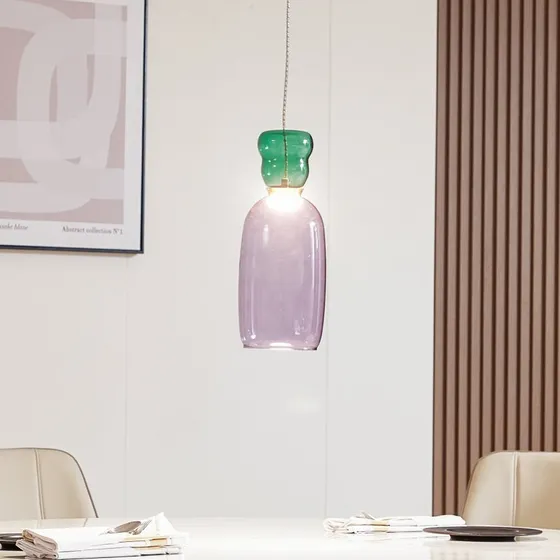 Lucande Fay LED Lampa Wisząca Purple/Green Ø 15 cm