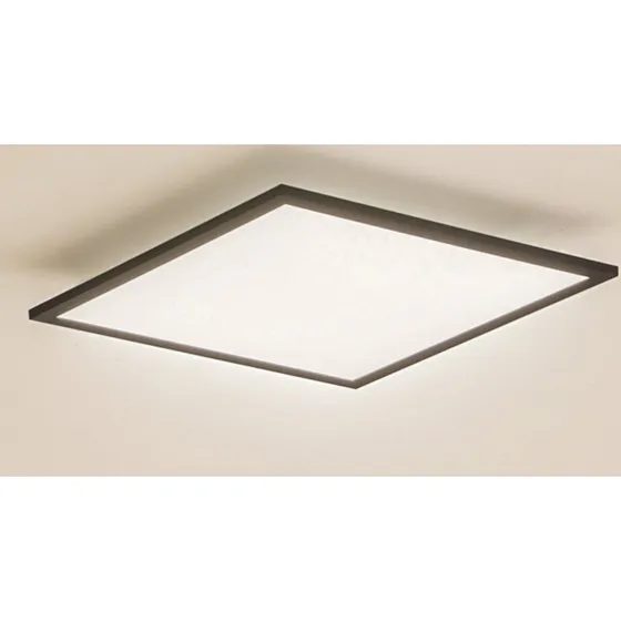 Lindby Enhife Lampa Sufitowa LED Czarna 40x40 cm
