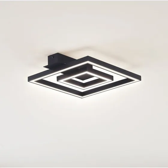 Lindby Madamo LED Lampa Sufitowa Czarna 30 cm