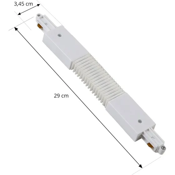 Lindby Linaro Track Flex Connector Biały - Złącze Elastyczne