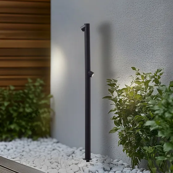 Lindby Luzian H120 Lampa Ogrodowa LED Czarna 120 cm