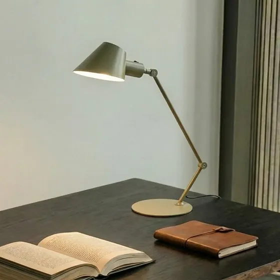 Lampa stołowa Lindby Corali, jasnozielona, metalowa, 64 cm