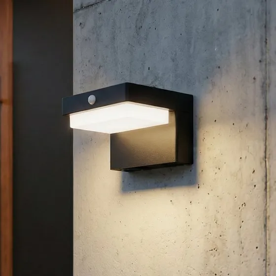 Lindby Eleazar LED Lampa Solarna z Czujnikiem Ruchu - Czarna