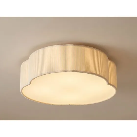 Lampa sufitowa LED Lindby Winona, 48 cm, kremowa, CCT