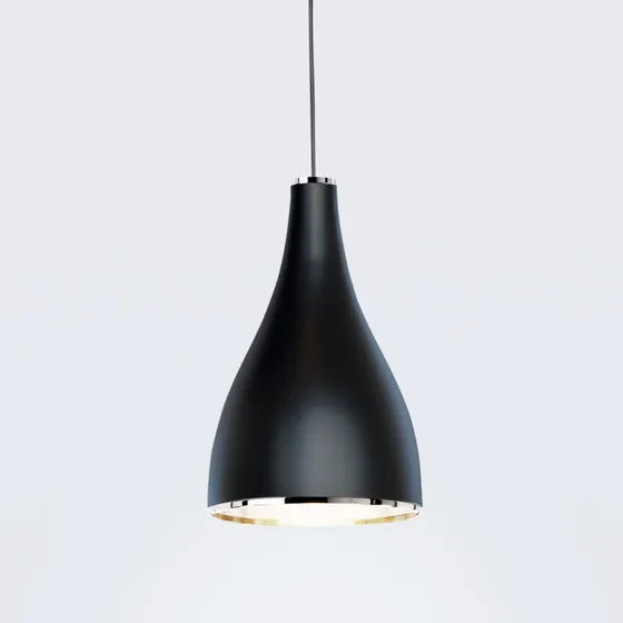 serien.lighting żyrandol One Eighty L, Ø 16 cm, czarna