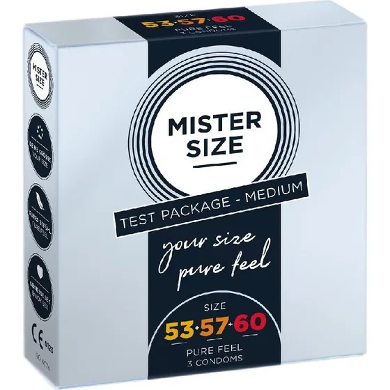 Mister Size Condoms - Zestaw Testowy Prezerwatyw (53, 57, 60 mm)