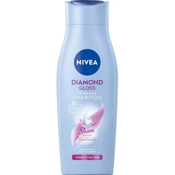 Nivea Diamond Gloss łagodny szampon do włosów, 400ml