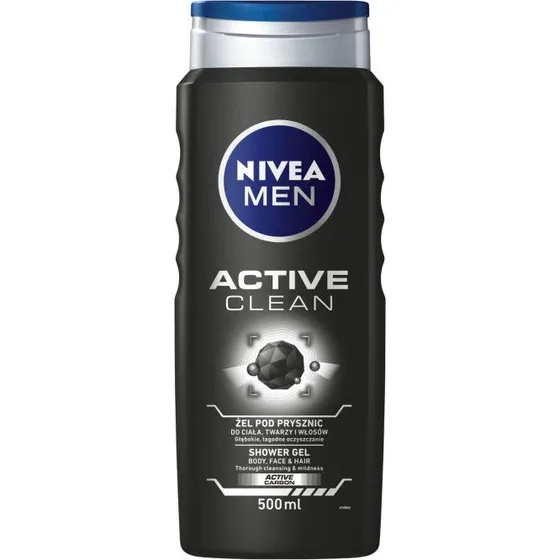 Nivea Men Active Clean żel pod prysznic 3w1 500ml