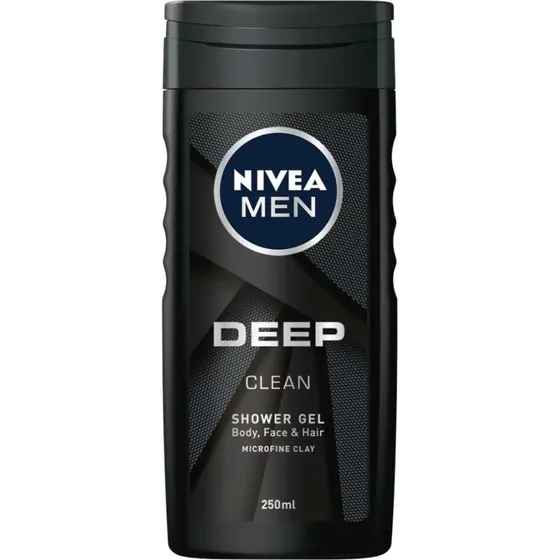 Nivea Men Deep Clean żel pod prysznic 3w1 250ml