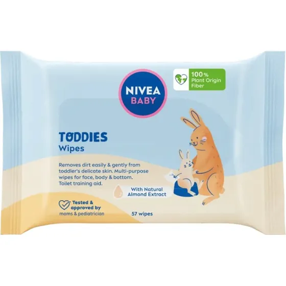 Nivea Baby Toddies chusteczki biodegradowalne 57 szt.