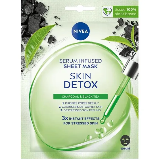 Nivea Skin Detox maska w płachcie z serum detoksykującym