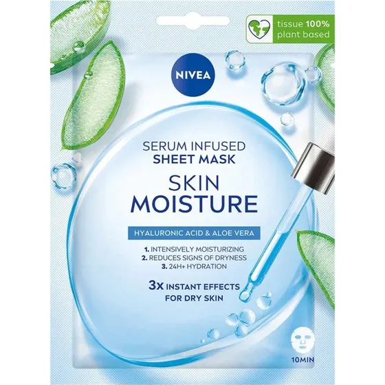 Nivea Skin Moisture maska w płachcie z serum nawilżającym