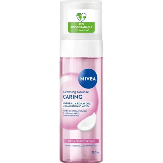Nivea Caring pielęgnująca pianka do oczyszczania twarzy 150ml