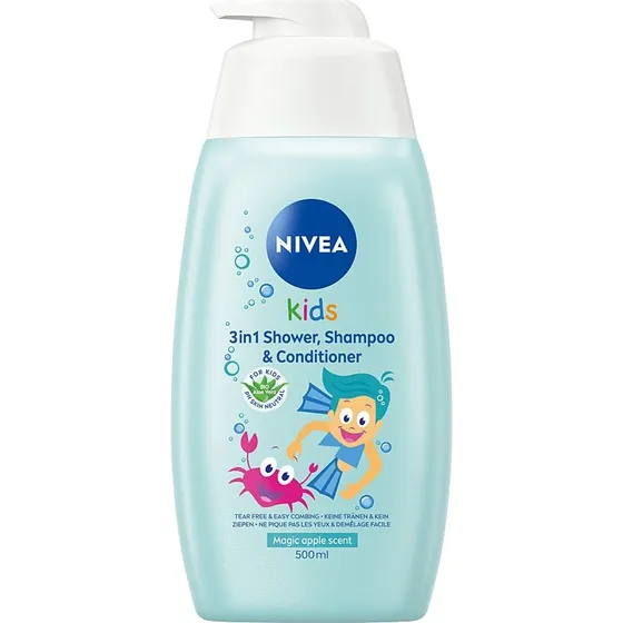 Nivea Kids Żel do mycia ciała i włosów 3w1 Jabłkowe karmelki 500ml