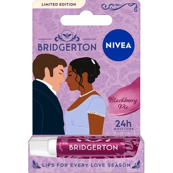 Nivea Bridgerton Edition Blackberry Pie pielęgnująca pomadka do ust 4.8g