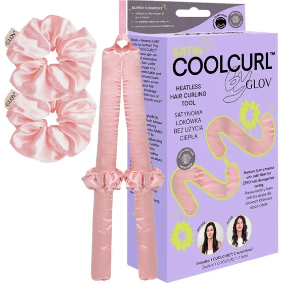 GLOV Coolcurl PINK - zestaw do kręcenia włosów bez ciepła