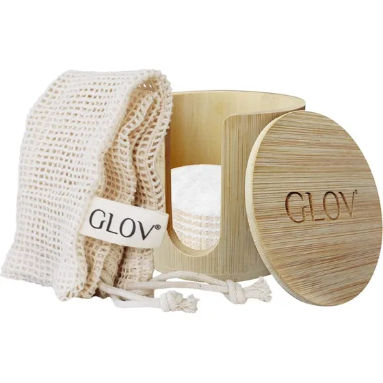 GLOV Bambooleo Set White - Zestaw 7 padów bambusowych z organizerem