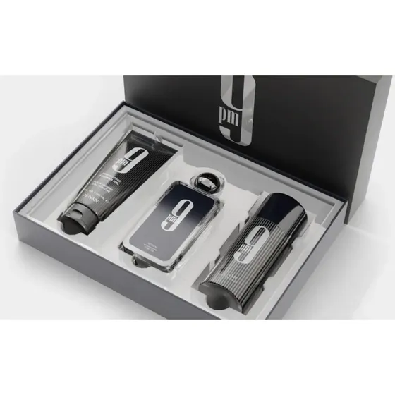 Afnan 9PM Zestaw Upominkowy: Perfumy 100ml, Żel 150ml, Dezodorant 250ml