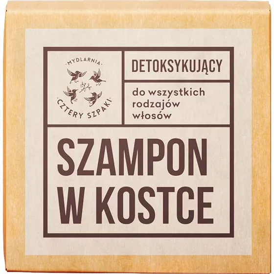4SZPAKI Szampon detoksykujący do włosów w kostce, 75g